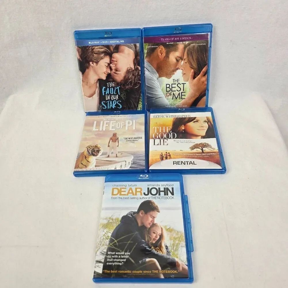 Romance Drama Blu-ray Lot Fault Stars Dear John